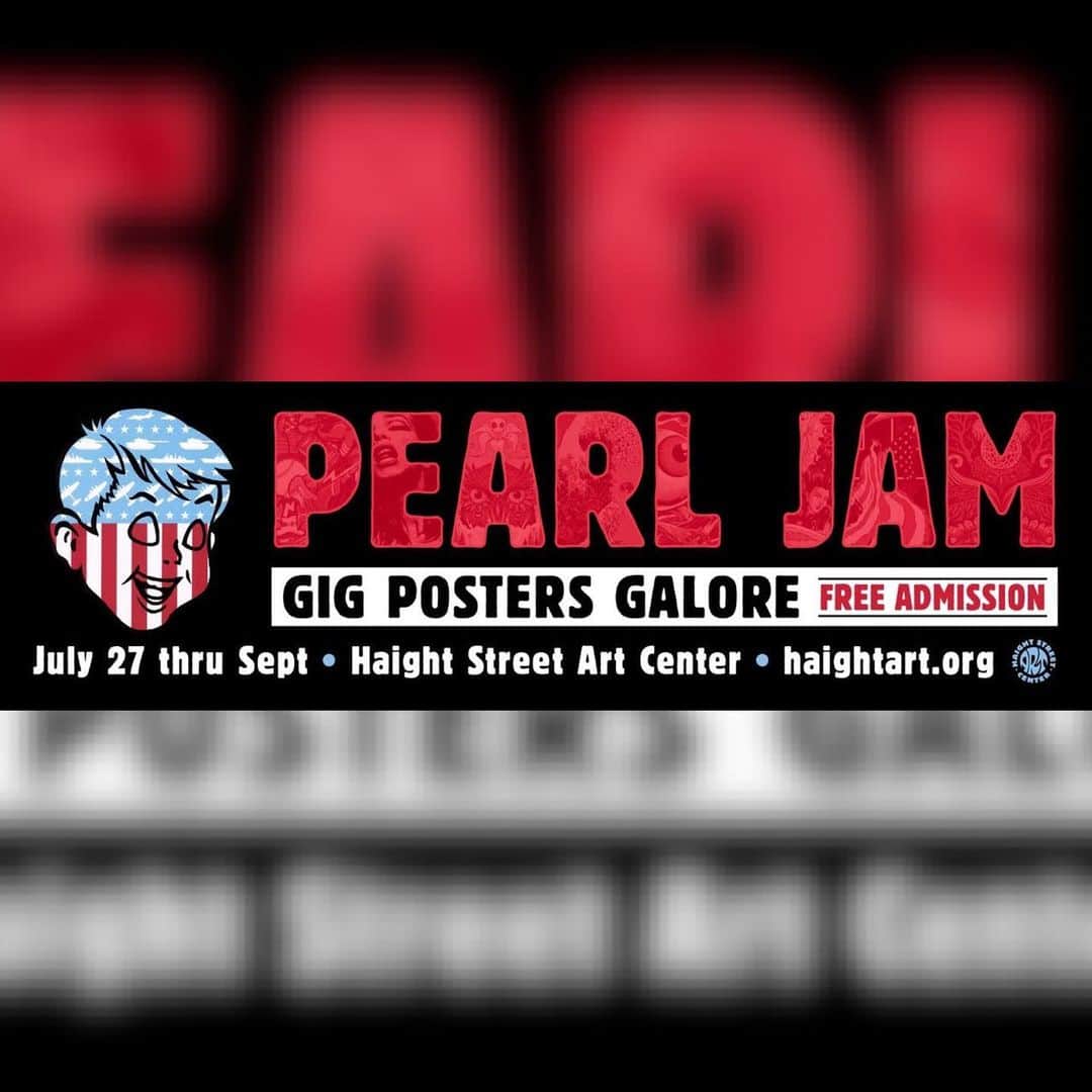 パール・ジャムさんのインスタグラム写真 - (パール・ジャムInstagram)「The Pearl Jam: Live in Two Dimensions exhibit at the @HaightStreetArt in San Francisco showcases all of the band's tour posters from the past 25+ years. Open now through September 2019. More info at the link in bio.」7月28日 3時24分 - pearljam