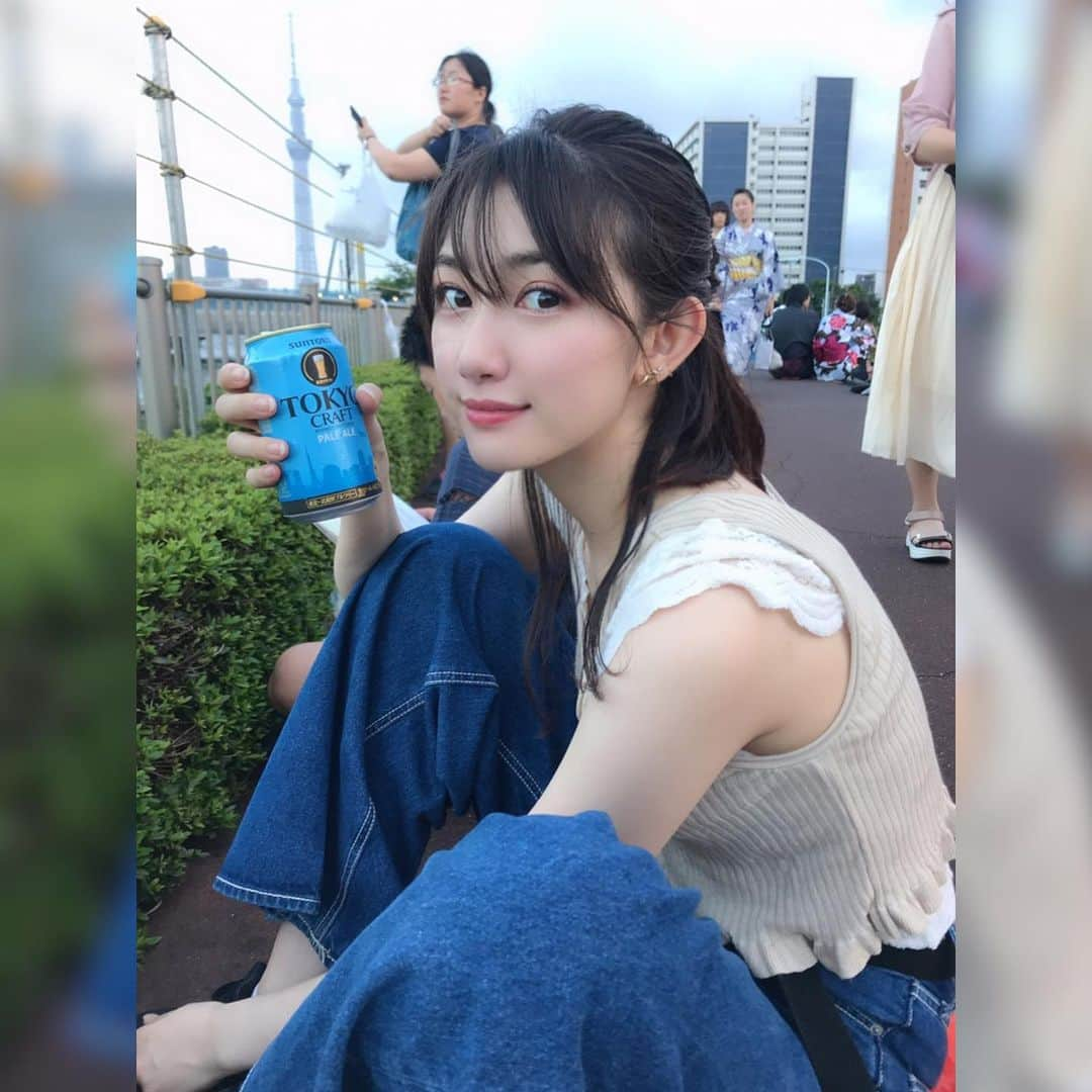 黒田瑞貴さんのインスタグラム写真 - (黒田瑞貴Instagram)「夏は🍺 #fashion #ootd #ootdfashion #beergirl #ビール #japanesegirl #japanesemodel」7月28日 15時22分 - kurodamizuki_