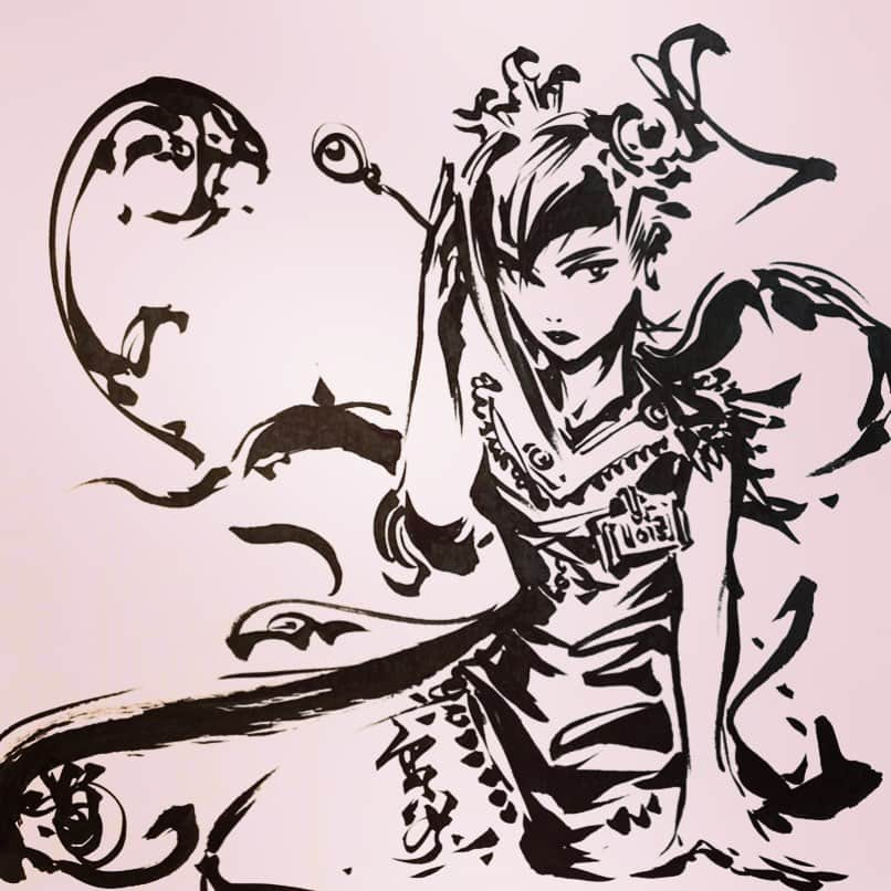 雨宮慶太さんのインスタグラム写真 - (雨宮慶太Instagram)「娘  #dragon #monster #dotart  #japan  #Asia  #doddle  #sketch #woman #fairy #creature #pencil #draw  #drawing #instagood #draw #art  #illust  #illustration #garo #keitaamemiya」7月28日 16時06分 - keitaamemiya