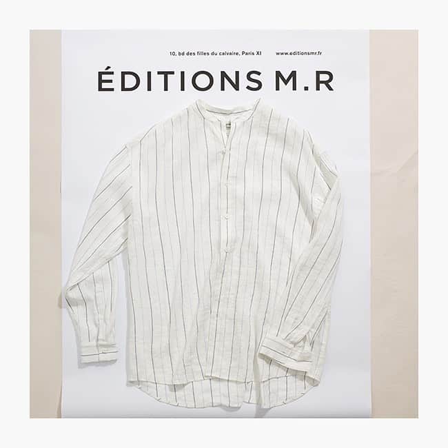 メリンダグロスのインスタグラム：「Our linen shirt shot by @philippe.lacombe art direction @atelierfranckdurand」