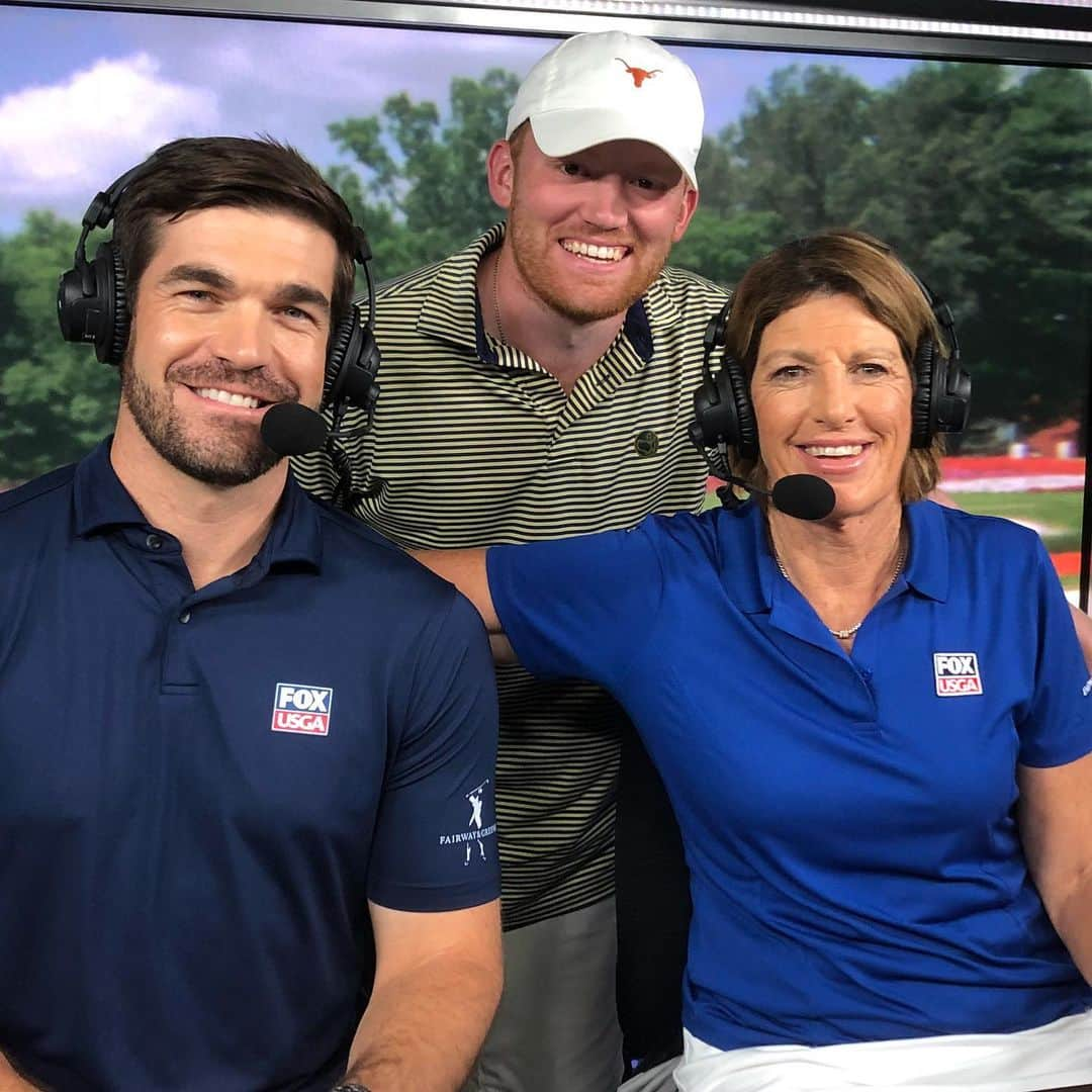 ジュリ・インクスターさんのインスタグラム写真 - (ジュリ・インクスターInstagram)「Love working with our @foxsports crew. @shanebacon keeps it light and humorous. PJ keeps the stats on point . Congrats to Lei Ye on her win. #fopegioielli #weathermanumbrella」7月28日 10時03分 - juliinkster