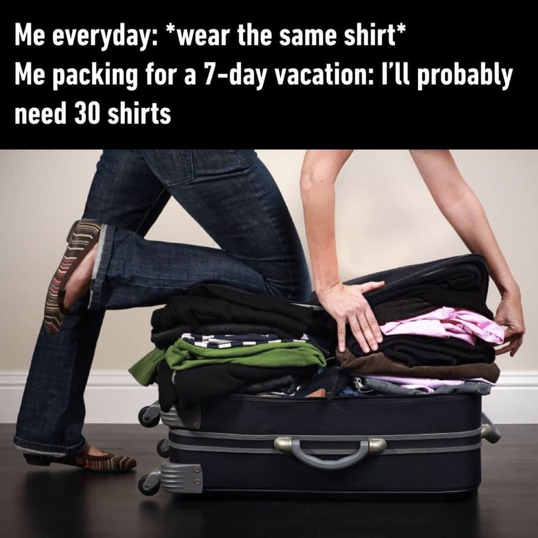 9GAGさんのインスタグラム写真 - (9GAGInstagram)「All the shirts I brought along with me ⠀ Will never be enough⠀ Never be enough🎶⠀ #vacation #travel #luggage」7月28日 10時05分 - 9gag