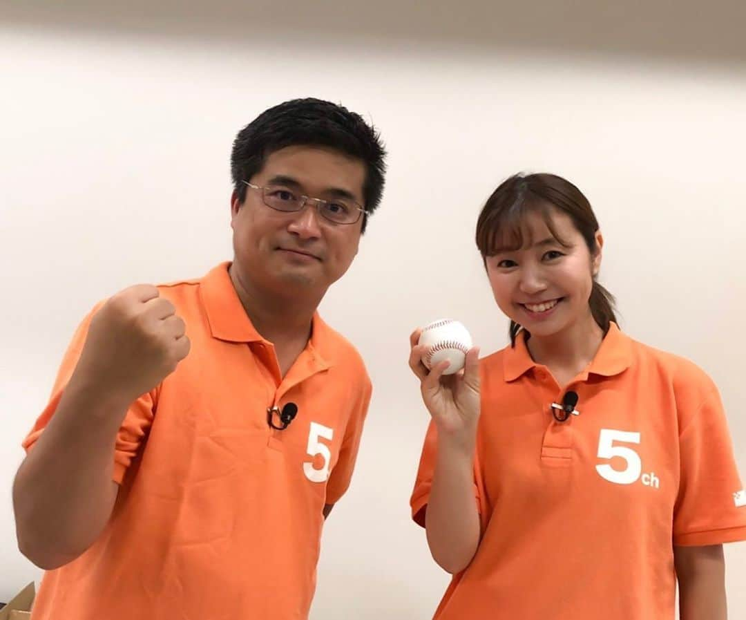 北﨑千香子のインスタグラム：「きょーは夏の高校野球鹿児島大会、決勝戦⚾️ 高校野球に熱い熱い大先輩 柿野さんとインターネット中継してます🔥 KKBのホームページから http://www.kkb.co.jp/i/mezase2019/live.php ＊ もしくは、KKBの公式アプリ KAPLIをダウンロードしてご覧ください🌟 ＊ 神村学園 対 鹿屋中央  一緒に応援しましょう📣⚾️ ＊ #夏の高校野球 #鹿児島大会 #令和元年の夏 #101回目の夏 #インターネット中継 #KKB鹿児島放送 #アナウンサー #めざせ甲子園」