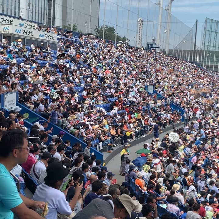 渡部建のインスタグラム：「創価対國學院久我山！ 2万人超え！ #西東京大会決勝 #高校野球 #kokoyakyu」