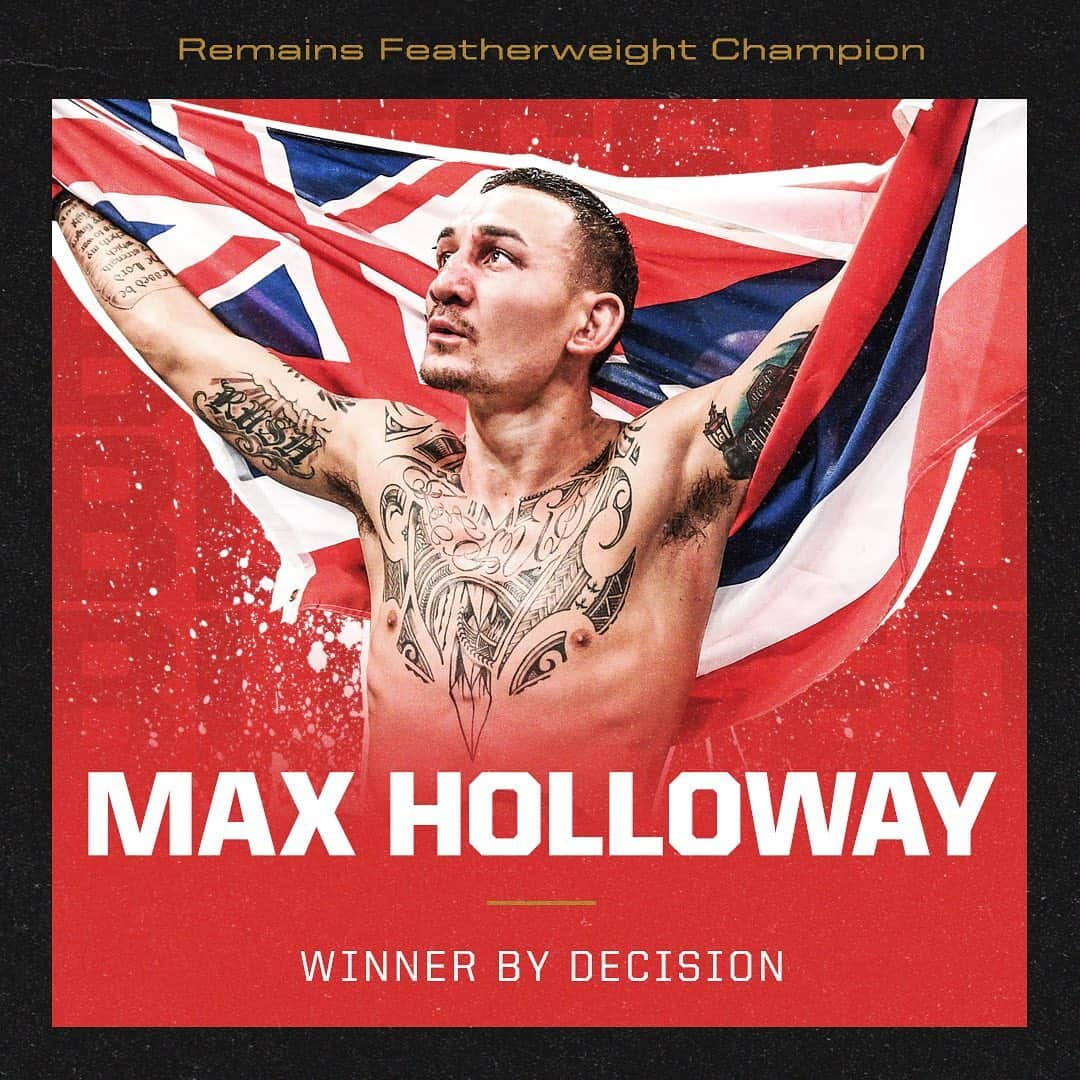 espnさんのインスタグラム写真 - (espnInstagram)「The best is Blessed 🏆 Max Holloway remains the UFC featherweight champion #UFC240」7月28日 14時34分 - espn