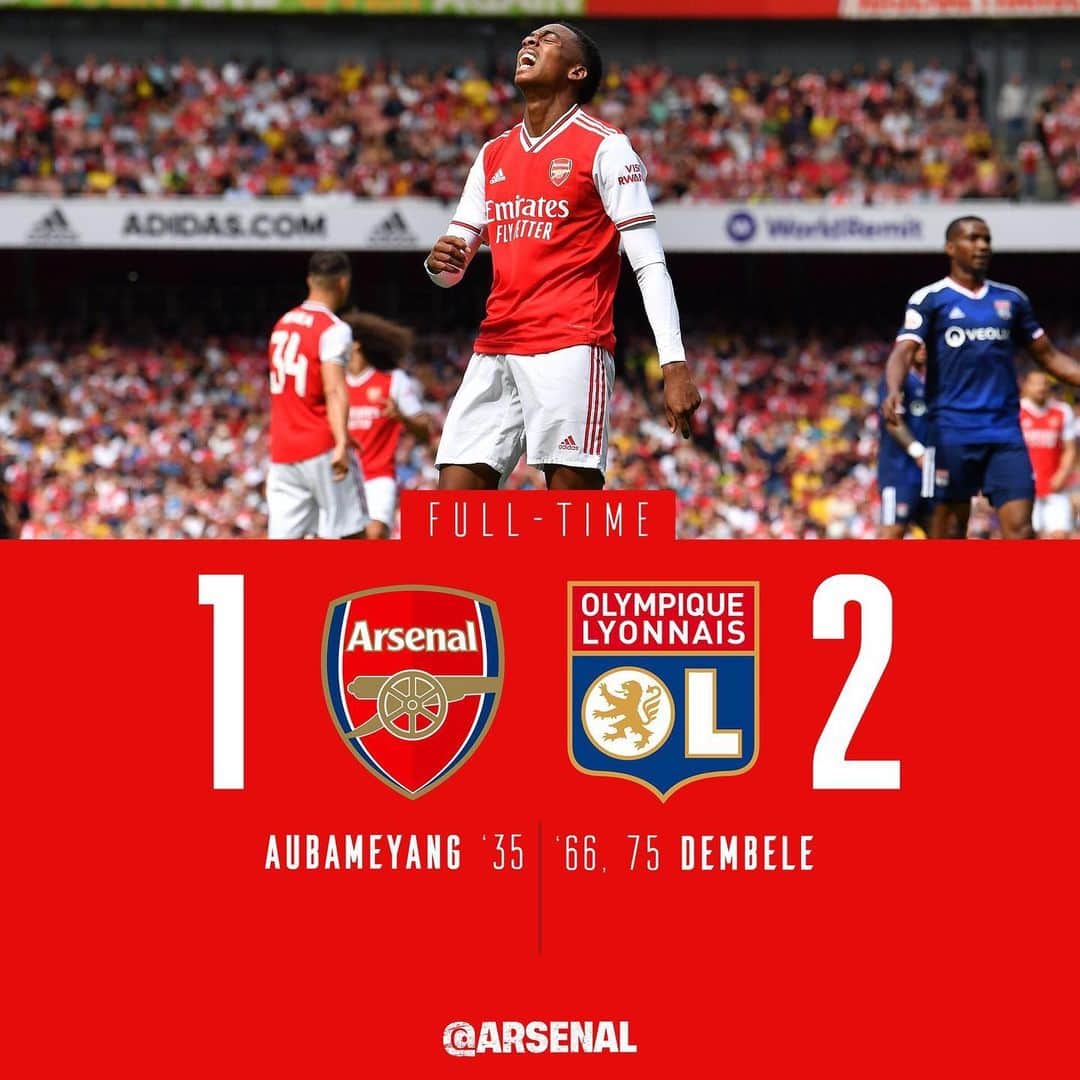 アーセナルFCさんのインスタグラム写真 - (アーセナルFCInstagram)「It ends in defeat as Lyon win the @Emirates cup after a second-half turnaround」7月29日 1時26分 - arsenal