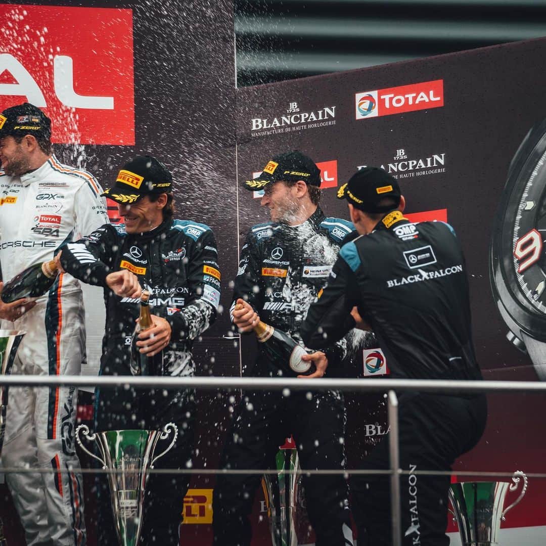 Mercedes AMGさんのインスタグラム写真 - (Mercedes AMGInstagram)「This is it! The @total24hoursofspa ended with P3 for the #4 Mercedes-AMG @teamblackfalcon. 🥉Congrats and thanks to all teams and drivers for the great performance! See you next year. #Spa24H #BlancpainGT #IntGTC #MercedesAMG #AMGGT3 #AMG #DrivingPerformance」7月29日 1時36分 - mercedesamg