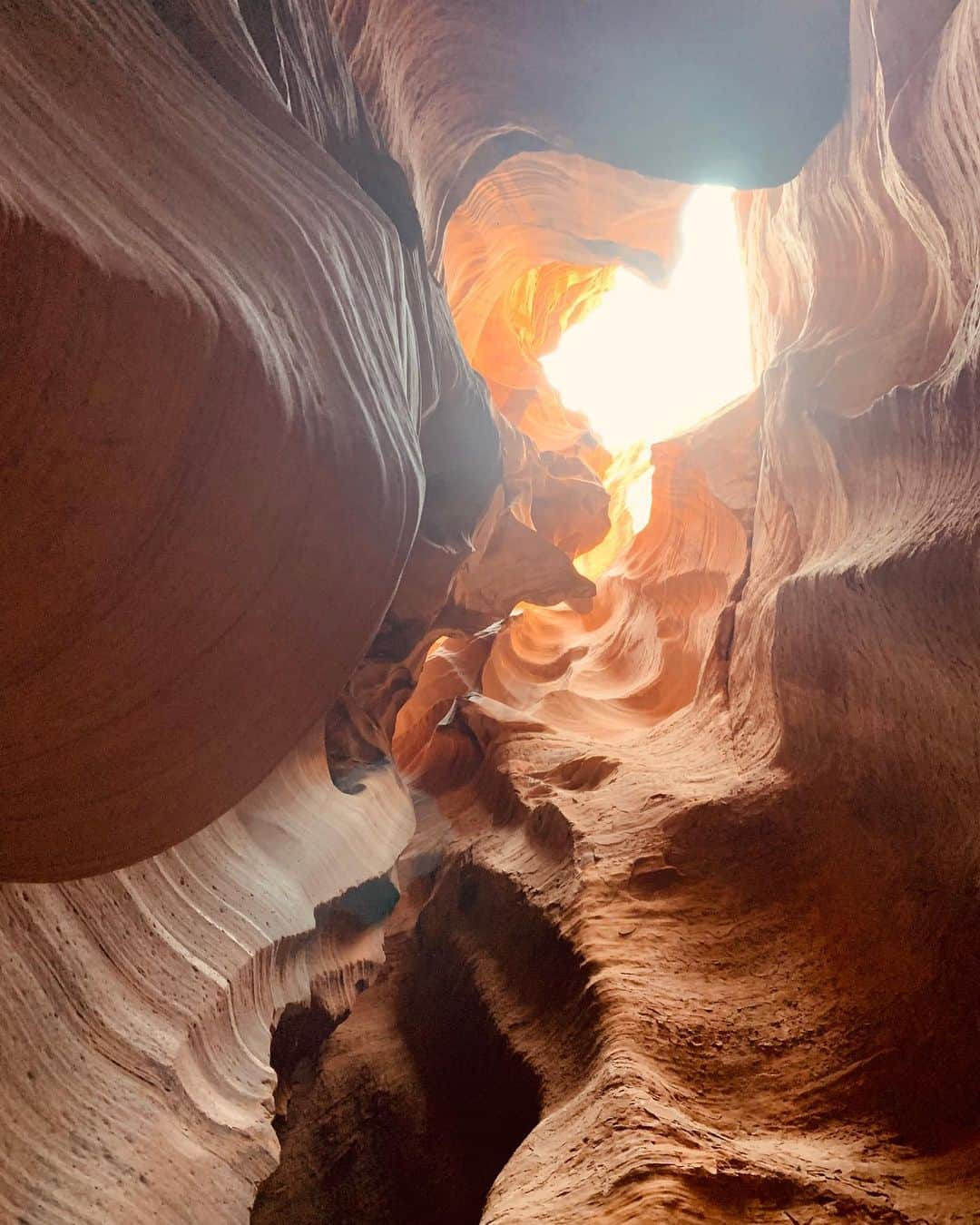 平野綾さんのインスタグラム写真 - (平野綾Instagram)「Antelope Canyon内部。﻿ ﻿ 中に入った瞬間に、﻿ ひんやり冷たい澄んだ空気になります。﻿ ﻿ ﻿ 水の流れが生んだ何千・何万年の地層に、﻿ こうして足を踏み入れることができるなんて…。﻿ ﻿ 本当に奇跡ですよね。﻿ ﻿ ﻿ ﻿ ﻿ #antelopecanyon #navajo #nevada﻿ #ayahirano #平野綾」7月29日 1時45分 - a_ya.hirano