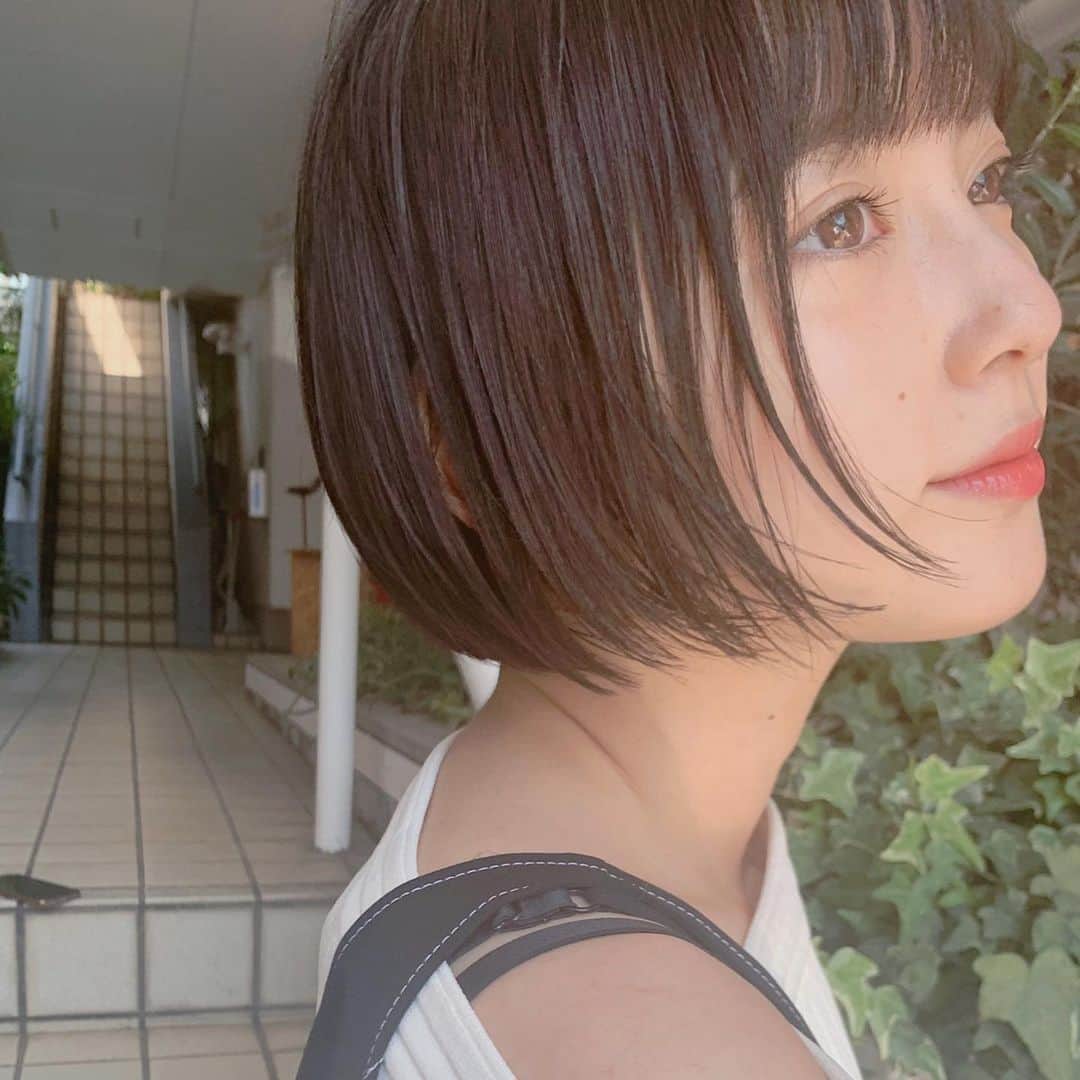 池上紗理依さんのインスタグラム写真 - (池上紗理依Instagram)「髪短いと伸びるのがとても早く感じる、、！ やっとカットできた~~ @osakana_yuki ひゃんありがとうです🥺♡」7月28日 19時11分 - sarii_ikegami