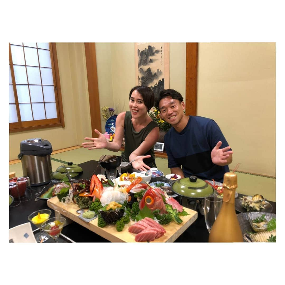 大山未希さんのインスタグラム写真 - (大山未希Instagram)「🦐 いろいろとご縁があり 素敵な時間を過ごさせていただきました。 ふたりでこんなに食べれないよー😂💦 と思ったけどほぼ完食💦💦 今朝の伊勢海老のお味噌汁も最高でした‼ 贅沢な時間🎵✨ 私大人になってから急に魚介が 食べれるようになったんだけど本当によかった😍 #政右ヱ門 #海辺の料理宿政右ヱ門 #南房総 #千倉 ↓」7月28日 19時28分 - miki_oyama1003