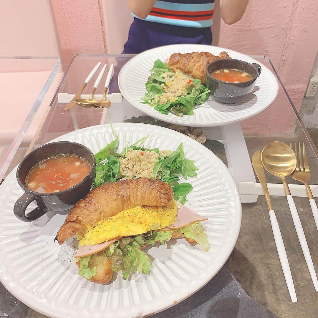 のインスタグラム：「・ 今日のランチ🍽 ・ #堀江カフェ #なんばカフェ #大阪カフェ #instafood #instalike #instagood #food #ランチ」
