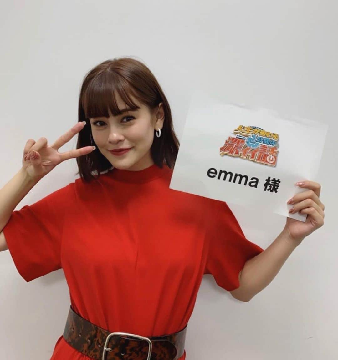 emmaさんのインスタグラム写真 - (emmaInstagram)「明日夜21:00〜放送の「人生が変わる1分間の深イイ話 」に出演させて頂きます ❤︎ 是非ご覧ください ❤︎ そして明日は朝から 、 「スッキリ」 「バゲット」 「ヒルナンデス！」 に生出演します💋是非ご覧ください！」7月28日 21時21分 - okss2121