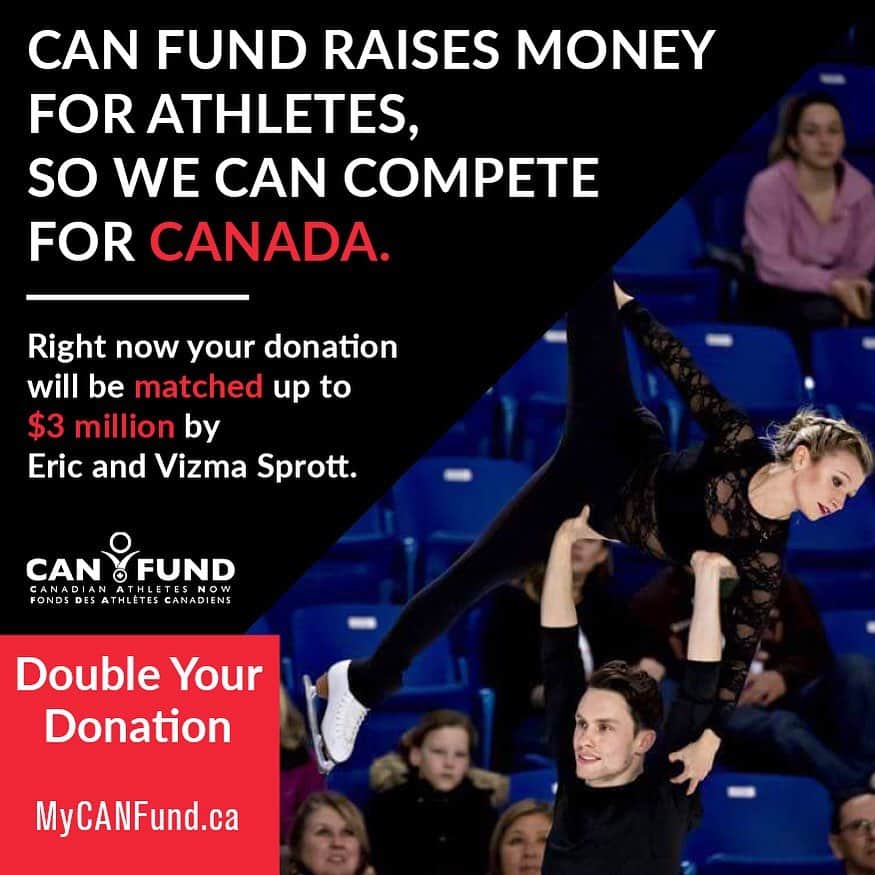 カーステン・ムーア＝タワーズのインスタグラム：「‼️Big news‼️ As you may be aware, @canfund raises money for athletes so we can compete for Canada! Being a multiple time recipient, I have known the benefit of doing my job with less financial pressure and how it can positively impact my performance.  Eric and Vizma Sprott have given CANFund the unbelievable donation of matching every donation to 3 million dollars. If you donate to Canfund you will find out which athlete you are supporting and you’ll receive a tax receipt!! Challenge accepted??? Let’s raise 6 million!!! #CANFund3million #canfund」