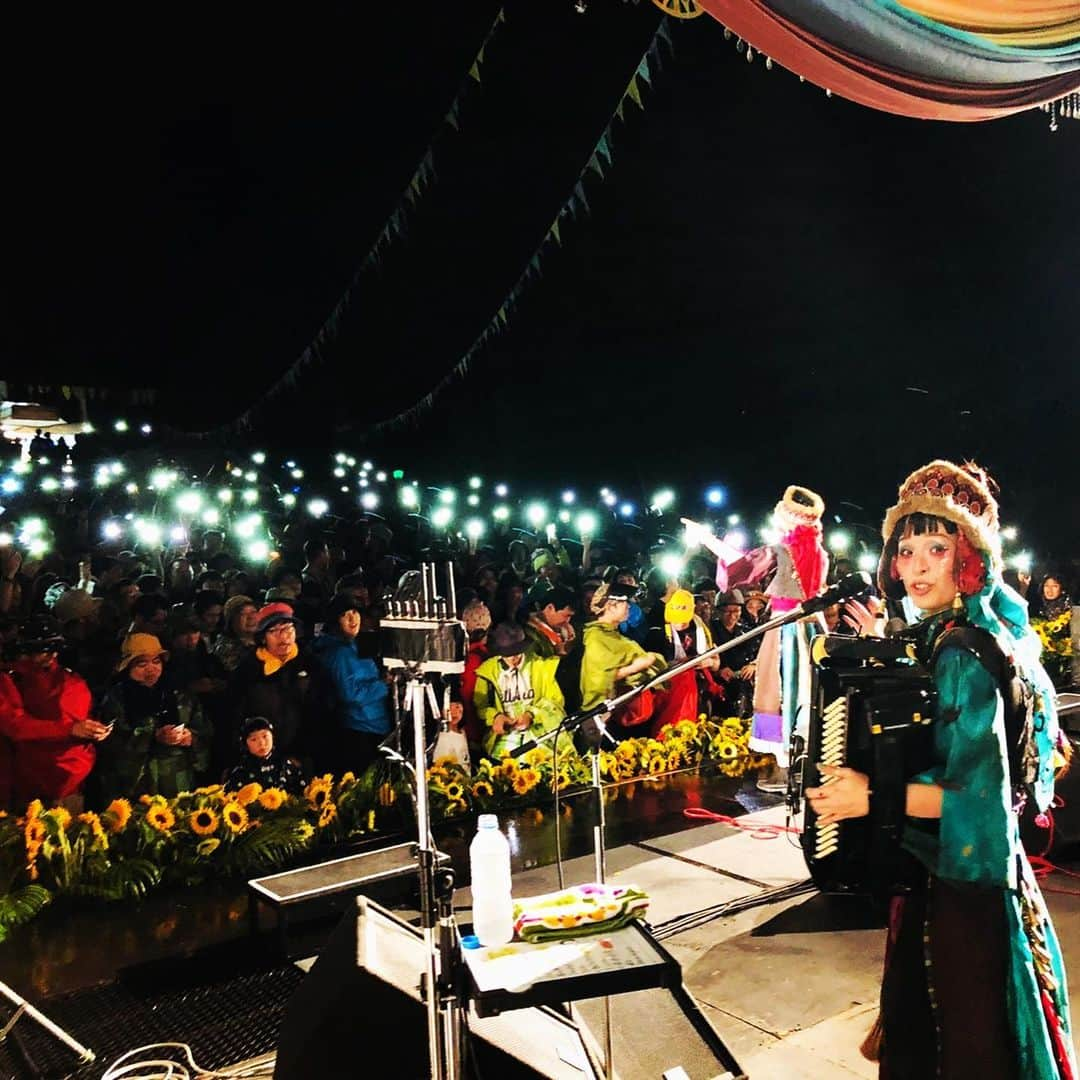 小春さんのインスタグラム写真 - (小春Instagram)「Thank you🌋Fuji Rock 🎪  ドロン・ド・ロンドのコスチュームも着納めかな」7月28日 22時49分 - suttokodokkoiii