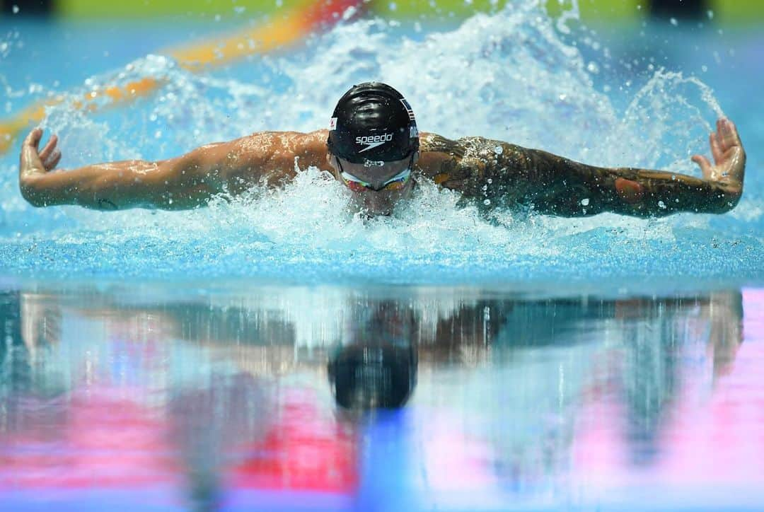 スピードさんのインスタグラム写真 - (スピードInstagram)「Congratulations @caelebdressel  Male athlete of the meet & first man in history to ever win 8 medals in a single World champs! 🇺🇸🔥 #MadeForThis #MadeForFastskin #TeamSpeedo #Speedo @speedousa」7月28日 23時41分 - speedo