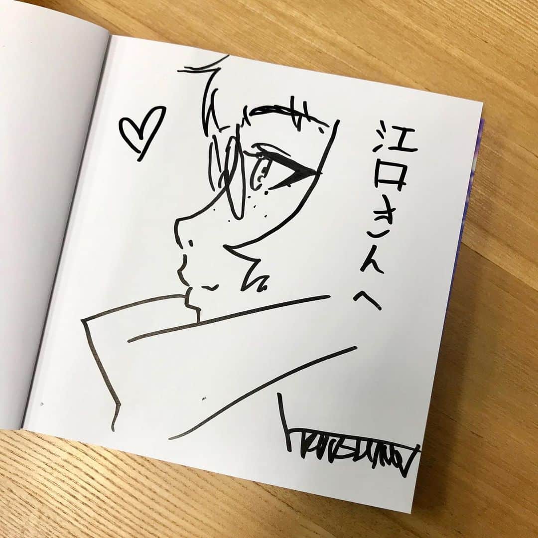 江口寿史のインスタグラム：「サンキュー！イリヤ！（ @kuvshinov_ilya ）」