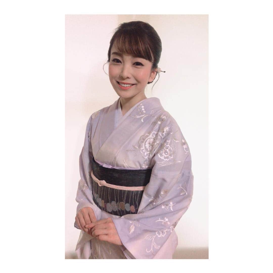 杜このみのインスタグラム：「大沼湖水まつり 石原詢子先輩から頂いた、 宝物のお着物を着ました💓 ＃大沼 ＃着物 ＃夏着物 ＃着物女子 ＃和装ヘア」
