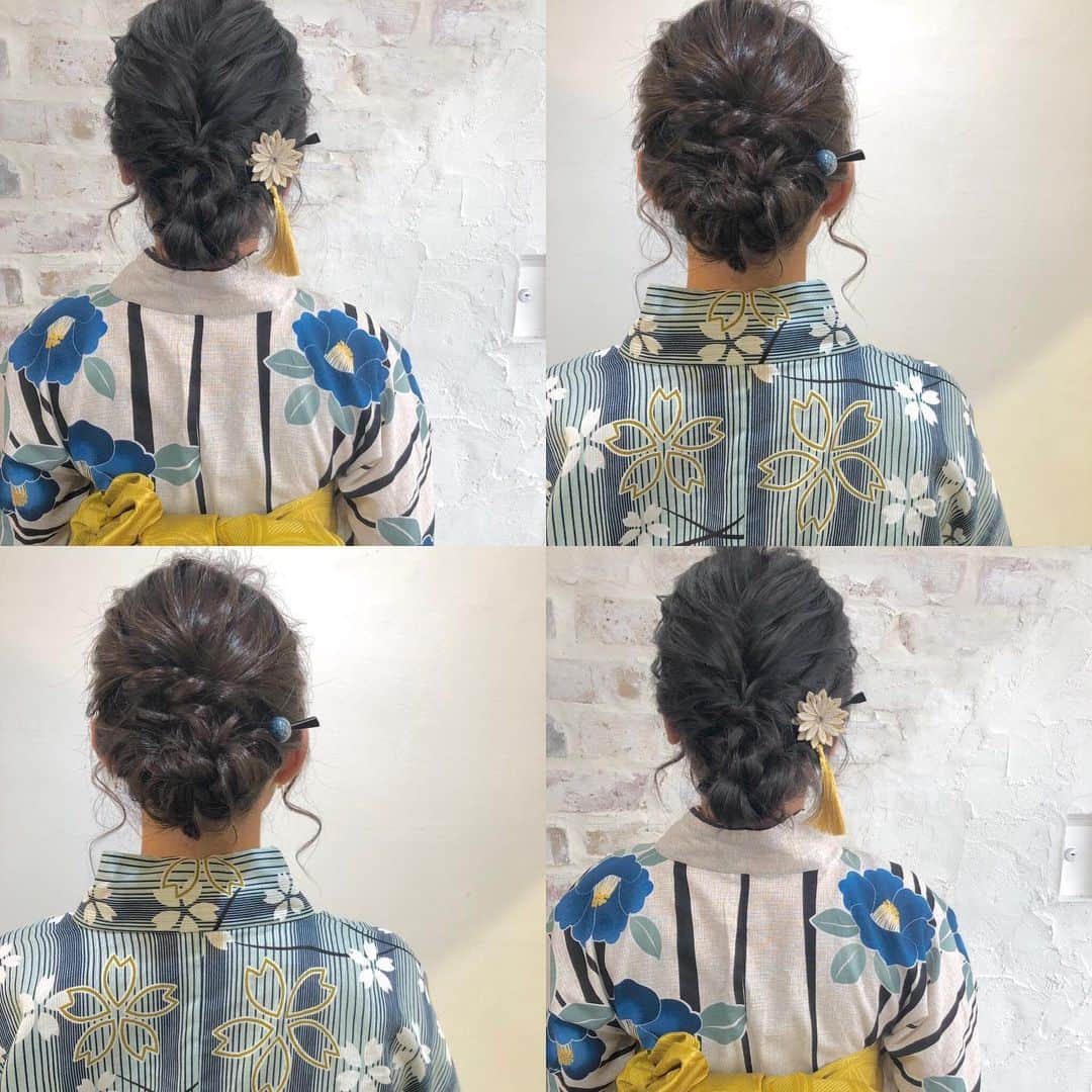 野澤 琢眞（Takuma Nozawa）のインスタグラム：「花火大会のヘアアレンジ！晴れて良かったです😁 ・ #ヘアアレンジ #ヘアセット #アレンジ #アレンジヘア #スタイリング #ヘアスタイル #振袖スタイル #ヘアカラー #コテ #コテ巻き #前髪 #前髪アレンジ #ヘアアレンジ動画 #アレンジ動画 #ヘアアレンジ解説 #アレンジ解説 #入学式 #卒業式 #成人式 #結婚式 #ウェディング #ブライダル #和装 #着物 #ヘアアクセサリー #ヘアアクセ #ポニーテール #くるりんぱ #お団子ヘア #振袖」