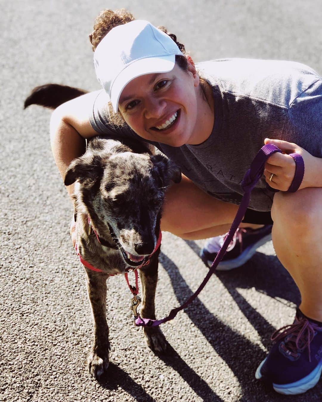 Grace Bonneyのインスタグラム：「To my beautiful @turshen on her 34th birthday: you are my favorite adventurer, the best Dad joke-teller, the most goofy and joyful of pet parents, and you have the kindest of hearts. You are my absolute favorite. Thank you for sharing another year with us all. From me, Turk, Hope, and Winky- we love you. Thank you for sharing this great big long walk of life with us. Happy Birthday! 🎉♥️」