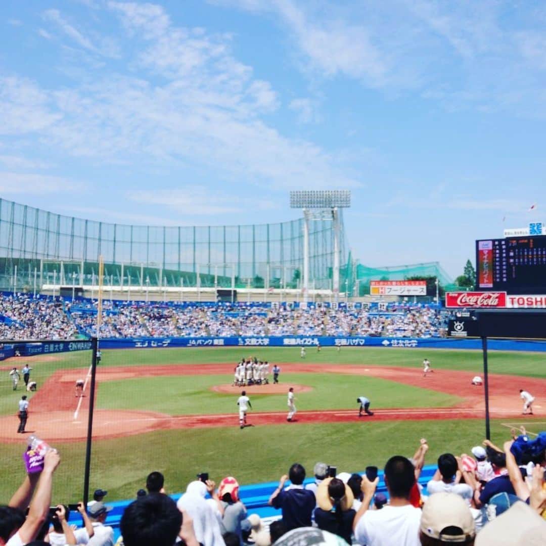 結城さなえさんのインスタグラム写真 - (結城さなえInstagram)「熱かった暑かった熱かったーー🎉㊗️ 後輩達の素晴らしさに心から感謝。 野球でこんなに泣いたのは、初めてでした。 ありがとう！ありがとう！ 甲子園、行ってきます！ ☆ #甲子園 #出場 #高校野球 #28年ぶり #西東京大会 #國學院久我山  #中高一貫 #女子一期生 #明朗剛健 #久我山我ら」7月29日 10時21分 - yuukisanae