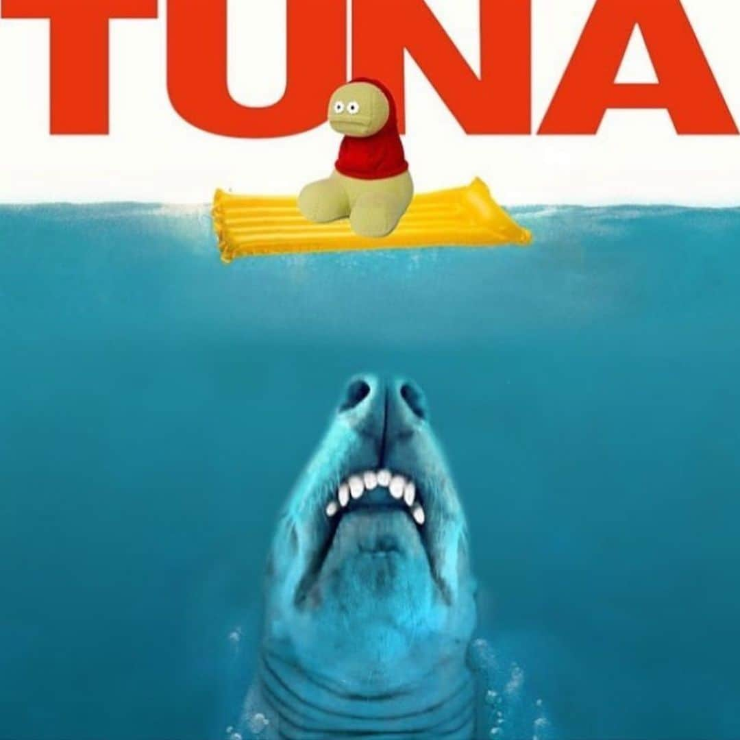 Tuna {breed:chiweenie} さんのインスタグラム写真 - (Tuna {breed:chiweenie} Instagram)「And just like that, #sharkweek snuck up on us. Had zero plans tonight but now we do! #🦈 #favouriteweekoftheyear #oldiebutgoodie」7月29日 4時15分 - tunameltsmyheart