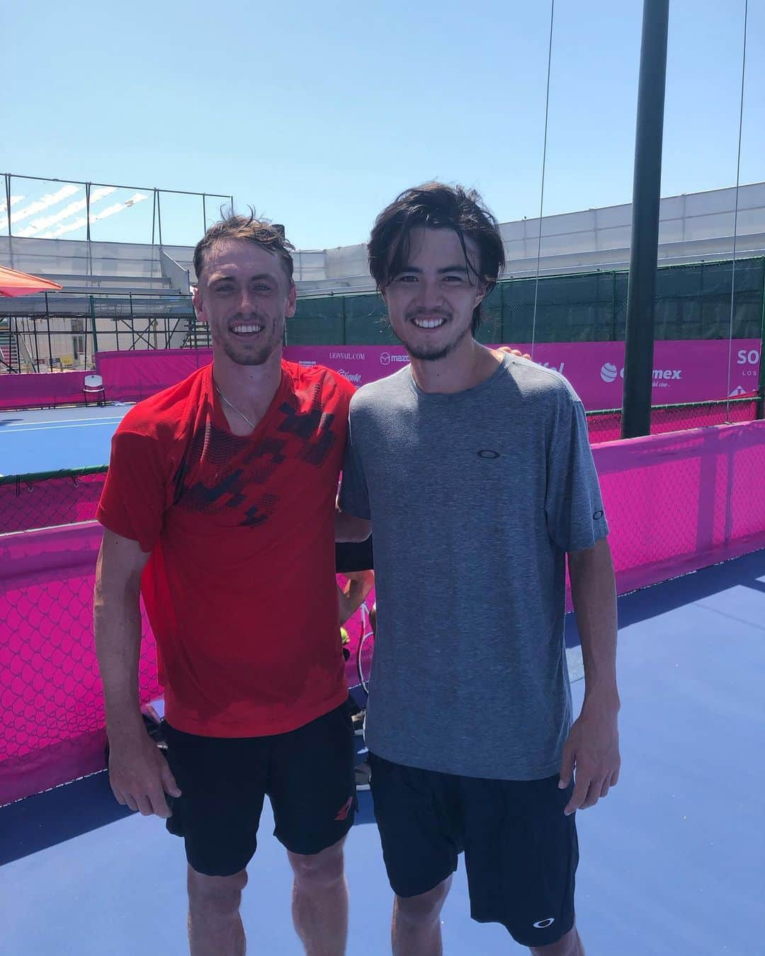 ダニエル太郎さんのインスタグラム写真 - (ダニエル太郎Instagram)「I think my muscles shrunk after sweating so much🥵🥵That’s why I look so skinny 😂 Great hit as usual with @johnnyhm」7月29日 4時39分 - tarodaniel