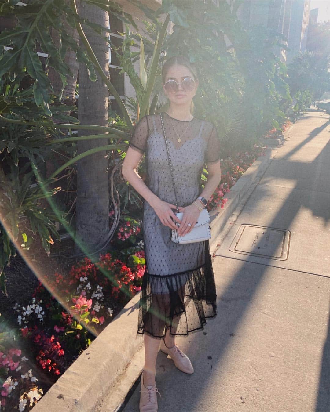 デビー・ライアンのインスタグラム：「I like swift evasions in boxing, that’s my favorite kind of slip. But a vintage slip under or as a dress is definitely my second favorite slip, especially for a sunset dinner date」