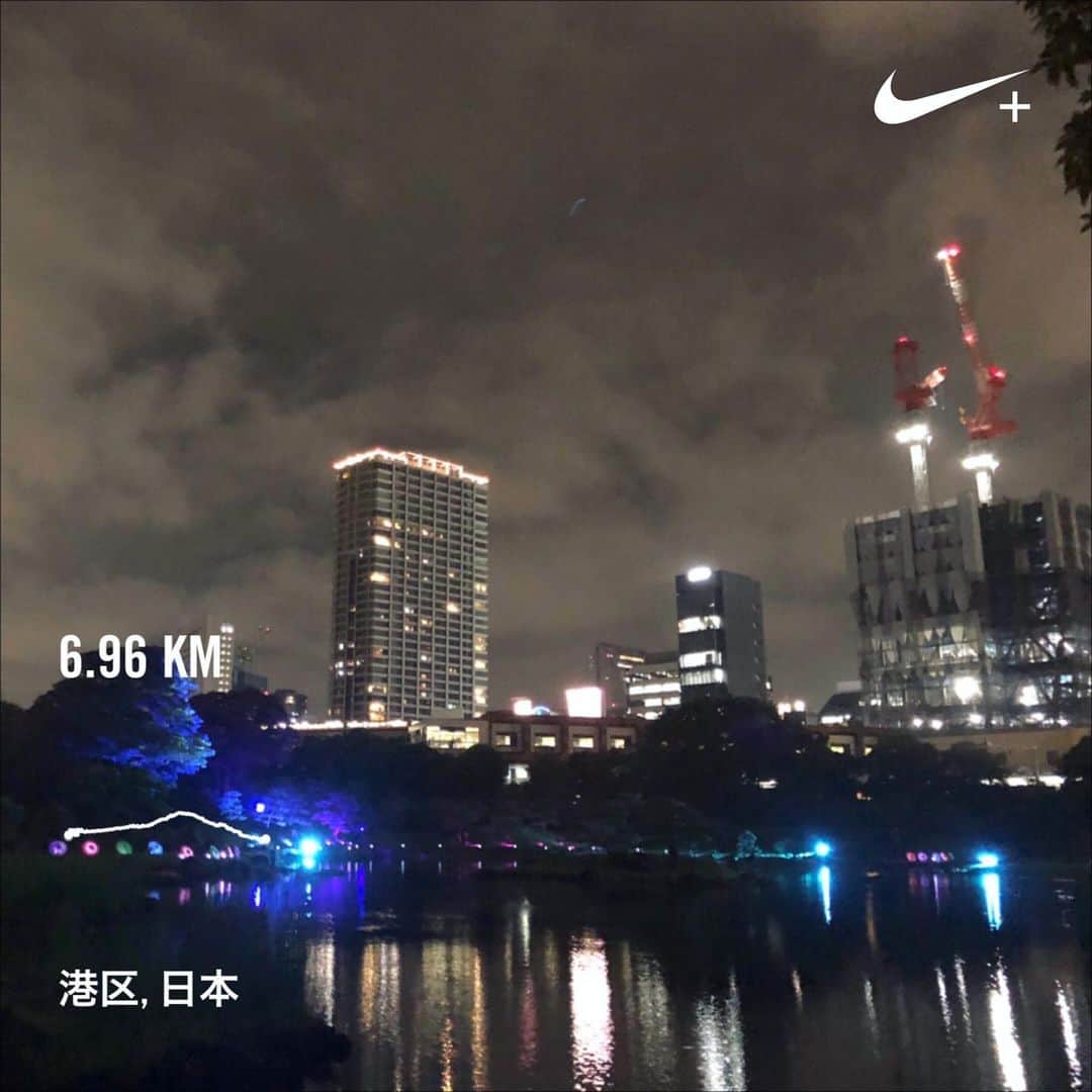 run+さんのインスタグラム写真 - (run+Instagram)「#夜会 → #盆踊り → #帰宅ラン 最後はびしょ濡れ #シャワーラン」7月29日 5時21分 - runplus