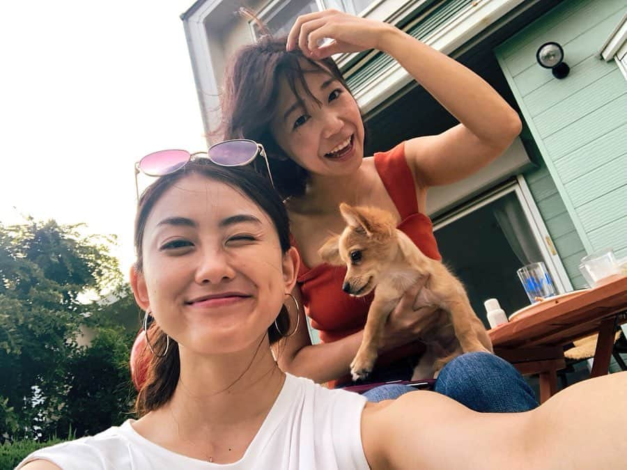 宮坂灯里さんのインスタグラム写真 - (宮坂灯里Instagram)「BBQ💘🐶so cute  #bbq#dog##happy#thankyou @miku.n0626 #umi#love」7月29日 6時00分 - m.akari27