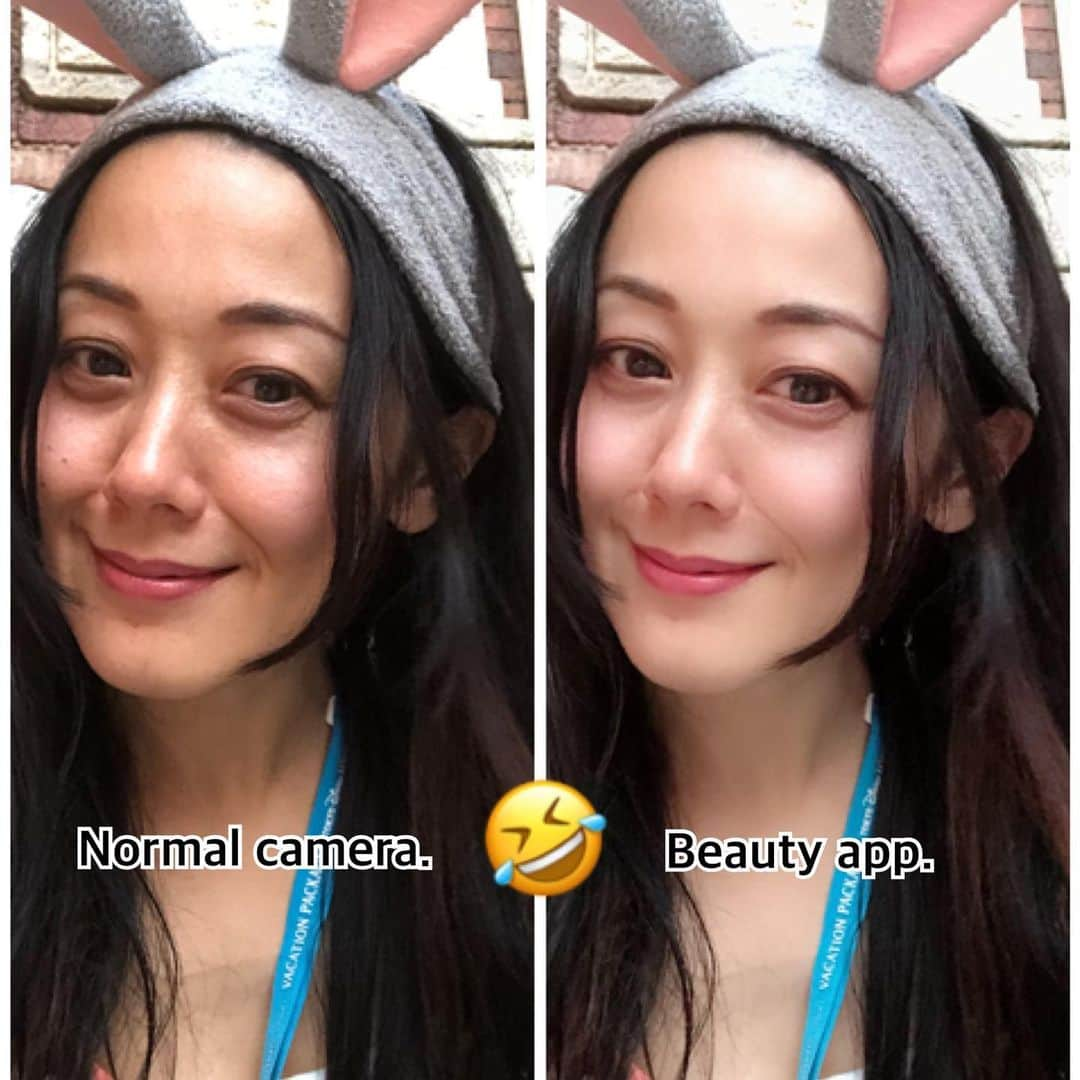 浅川悠さんのインスタグラム写真 - (浅川悠Instagram)「This is how beauty app cheats you🤣#WithNoMakeup」7月29日 20時55分 - yuu_asakawa_insta