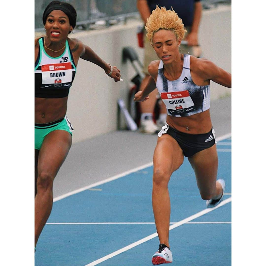 Shania COLLINSさんのインスタグラム写真 - (Shania COLLINSInstagram)「“Let us not become weary in doing good, for at the proper time we will reap a harvest if we do not give up." ~ ~ & I’m far from giving up. #USATFOutdoors didn’t go in my favor. But I’m going to take my lessons from this & come even harder. ~ ~ I appreciate all the love from everyone who reached out & supports me always! Especially my family who traveled to see me (that’s who I’m smiling at in the second picture❤️)」7月29日 12時14分 - collins_shania