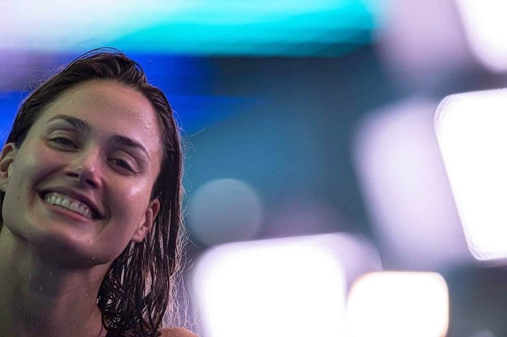 ズザンナ・ヤカボスのインスタグラム：「my 7th world championship 🦕 #finagwangju2019  fun fact: 14 years ago i was 8th on 400im, yesterday i’ve got 7th #slowlybutsurely #improvement #happytho」