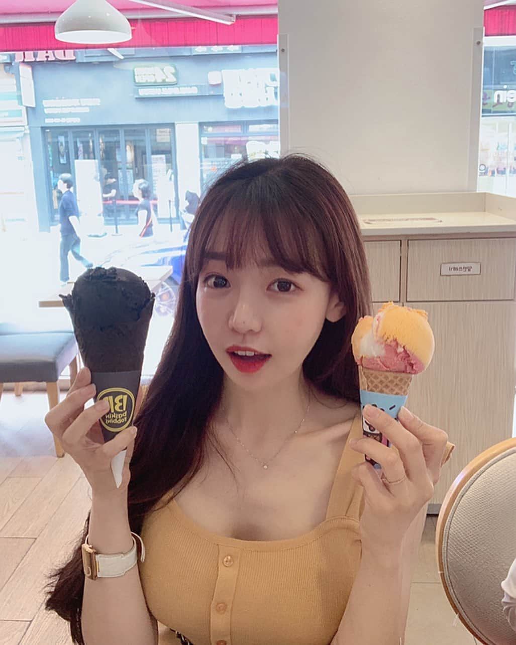 ウンソルさんのインスタグラム写真 - (ウンソルInstagram)「내따랑 베스킨🍦💕」7月29日 16時16分 - taylanofficialx