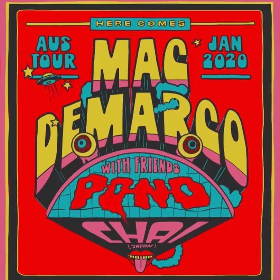 ユウキさんのインスタグラム写真 - (ユウキInstagram)「Mac DeMarcoのオープニングアクトで tourをまわるよ❤️はじめてのオーストラリア!🇦🇺 音楽はゆめがあるね〜すごい❤️❤️ We will touring Australian with @macdememe.co + @ponderers ❤️💙 I’m soooo excited!! MUSIC IS FREEDOM ❤️❤️ #CHAIband #neokawaii #neoかわいい #音痴 #session #musicisfreedom #macdemarco #pondband」7月29日 16時52分 - yuukichan2