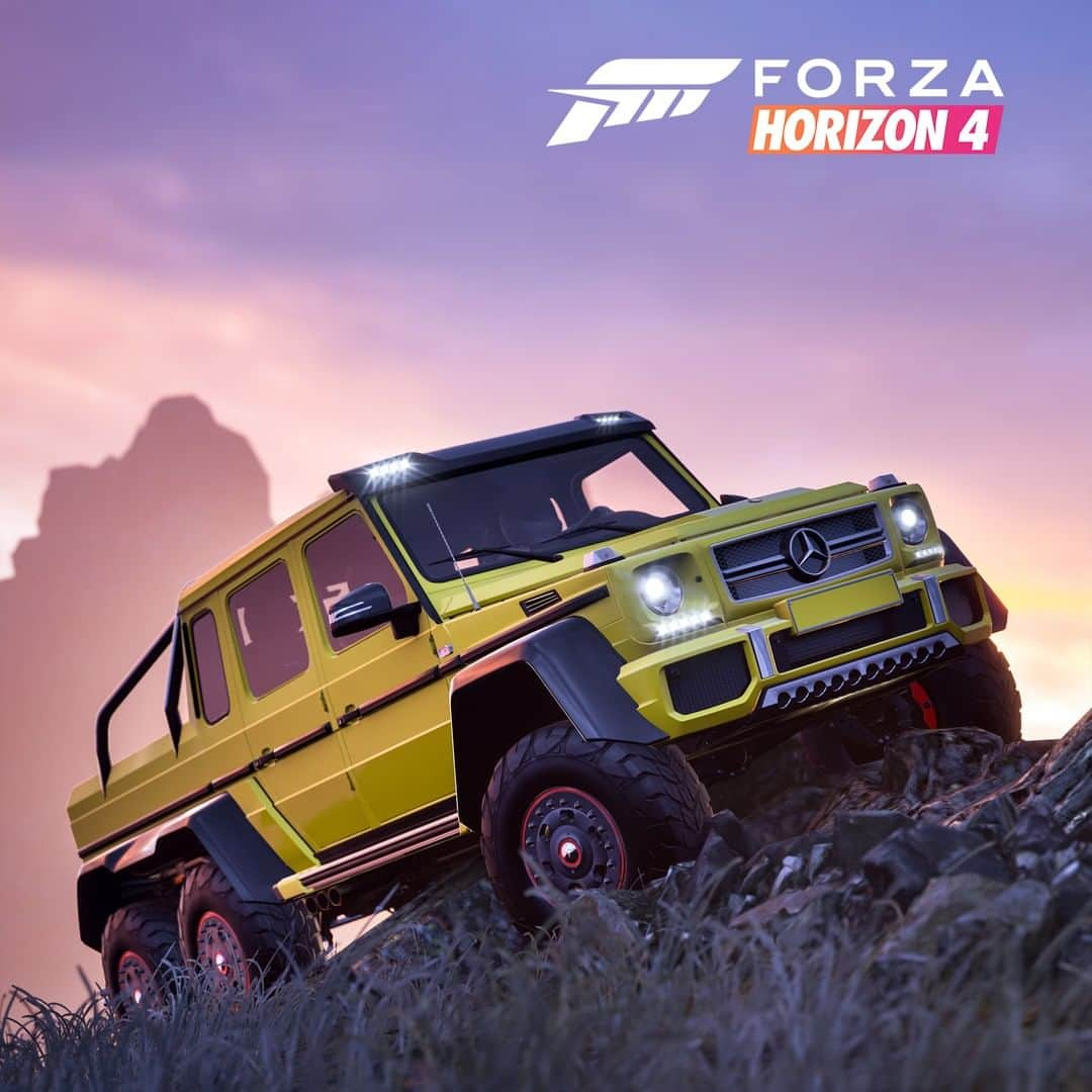 Mercedes AMGさんのインスタグラム写真 - (Mercedes AMGInstagram)「Are you ready to drive around in this yellow beast? Check out the recently released Top Gear story in Forza Horizon 4 available via @forzamotorsportofficial and crown your in-game car pool with the Mercedes-Benz G 63 AMG 6x6!  #MercedesAMG #AMG #StrongerThanTime #GClass #DrivingPerformance #G63 #ForzaHorizon4 #racinggame #TopGear #6x6 #OffRoad」7月29日 18時00分 - mercedesamg