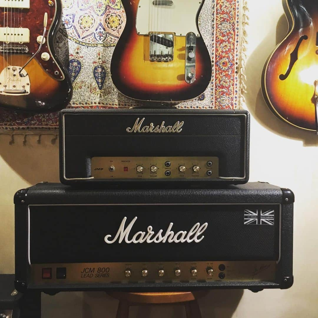 浅田信一さんのインスタグラム写真 - (浅田信一Instagram)「🔈🎸🔈 Marshall amps large and small Checking now・ ・ #vintageguitars  #vintageguitar  #Marshallamp #marshalljcm800  #marshall2061x  #Marshall2061」7月29日 18時20分 - asada_shinichi