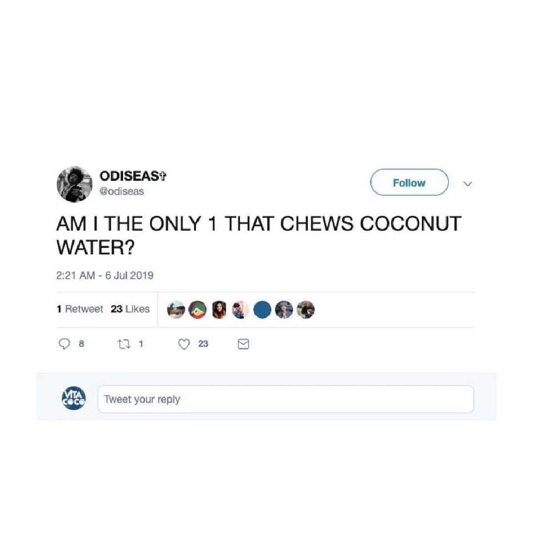 Vita Coco Coconut Waterのインスタグラム：「Chews???? Sorry what was that?」