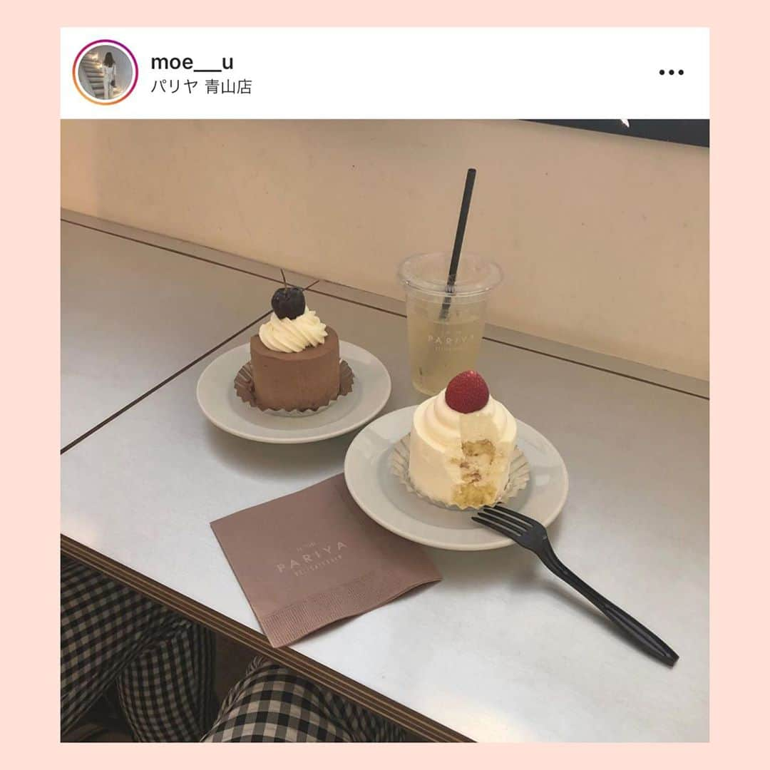 bis_web bis [ビス] さんのインスタグラム写真 - (bis_web bis [ビス] Instagram)「﻿ July 29, Monday﻿ ﻿ ﻿ 🎂﻿ ﻿ ﻿ bisガールがこぞって通う﻿ PARIYA のショートケーキが食べたい❤️﻿ ﻿ PARIYA AOYAMAでの人気メニューのケーキ。﻿ いちごやさくらんぼが乗ったシンプルなクラシックショートケーキが美味しいと話題！﻿ ﻿ ﻿ みんなもぜひ行ってみて🍒﻿ ﻿ ﻿ ﻿ ﻿ ﻿ PARIYA AOYAMA﻿ 東京都港区北青山3-12-14 ＭＡＫＯ北青山1F﻿ ﻿ ﻿ ﻿ ﻿ #PARIYA #パリヤ #クラシックショートケーキ #ショートケーキ #チョコレート #チョコレートケーキ #cake #ケーキ #カフェ #カフェ巡り #🎂 #ケーキ🍰 #スイーツ #甘党 #甘党女子 #生クリーム #青山 #青山カフェ #表参道 #表参道カフェ #東京カフェ」7月29日 21時10分 - bis_web