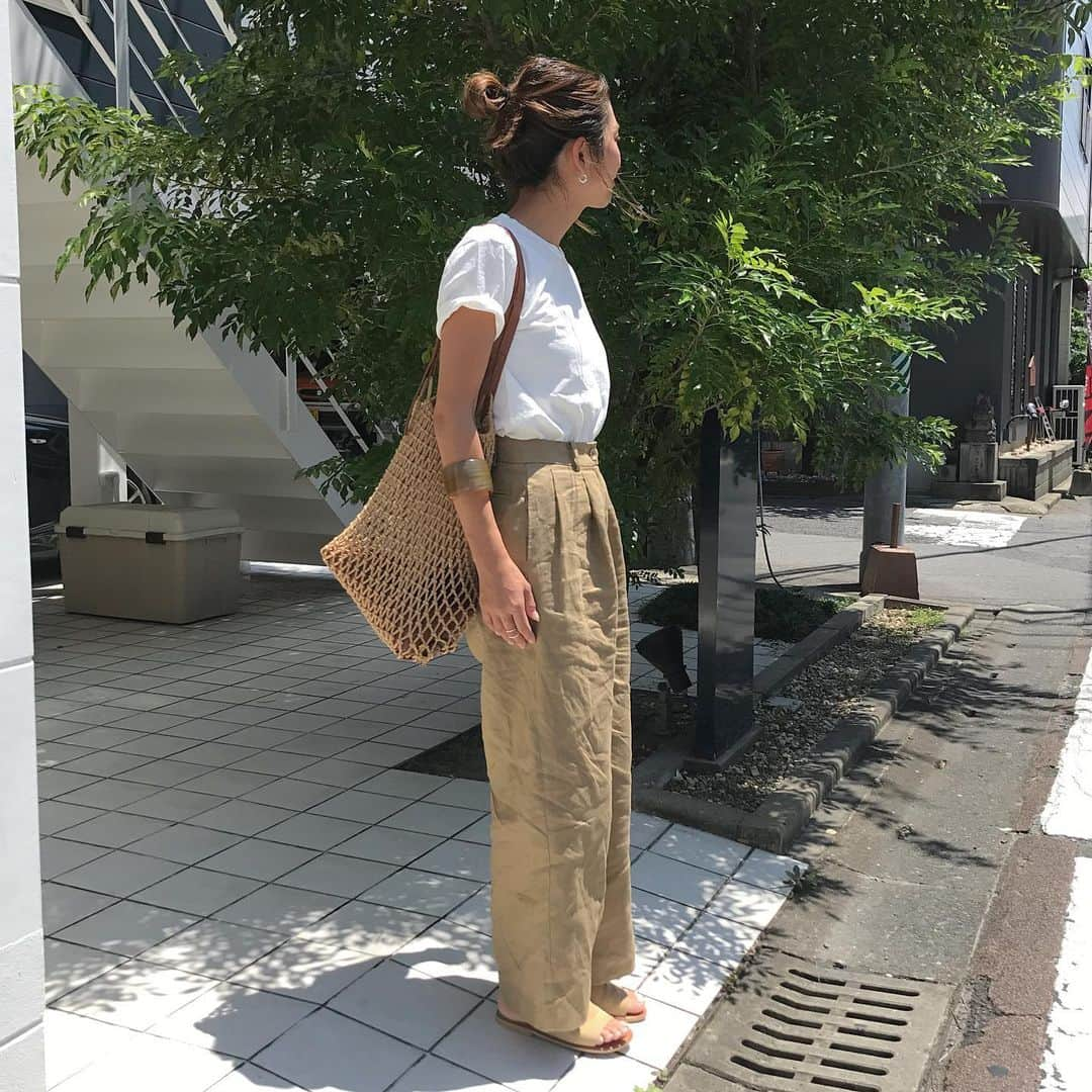 yan___5さんのインスタグラム写真 - (yan___5Instagram)「ちょっと前の着回し。 パンツ #todayful サンダル #canaljean  #シンプルコーデ」7月29日 21時20分 - yan___5