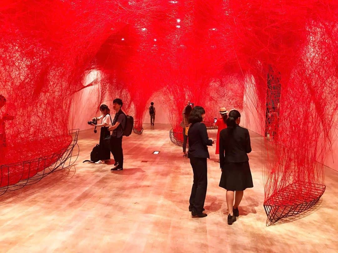 レンティング陽のインスタグラム：「塩田千春展」