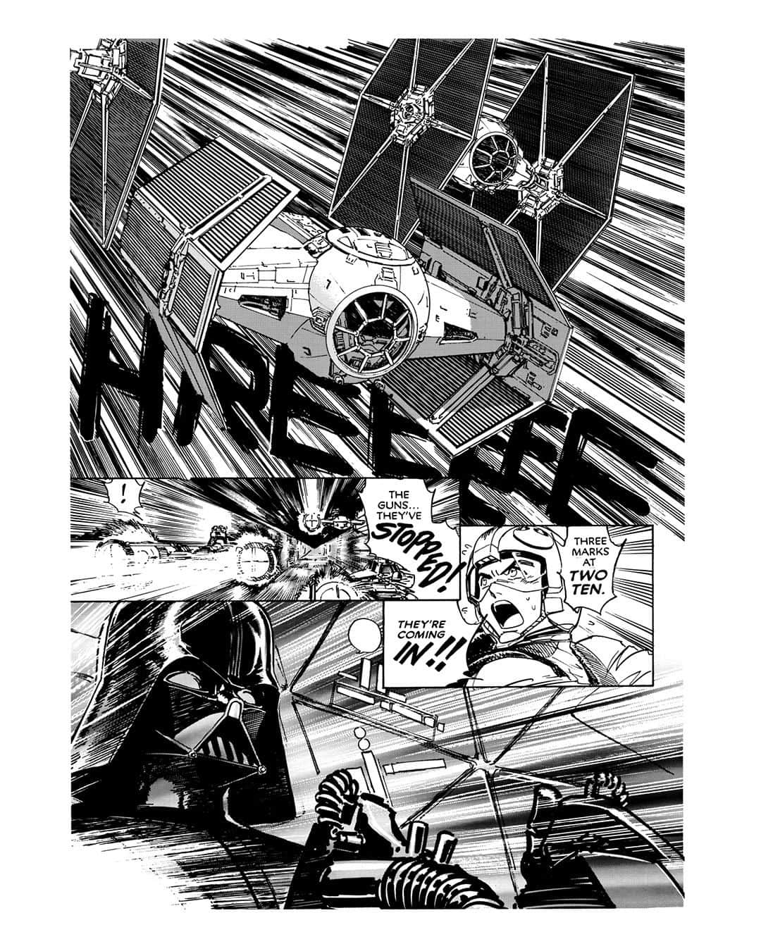 スター・ウォーズさんのインスタグラム写真 - (スター・ウォーズInstagram)「Intense manga artwork by Hisao Tamaki capturing the explosive battle of Yavin from #ANewHope.」7月30日 0時00分 - starwars