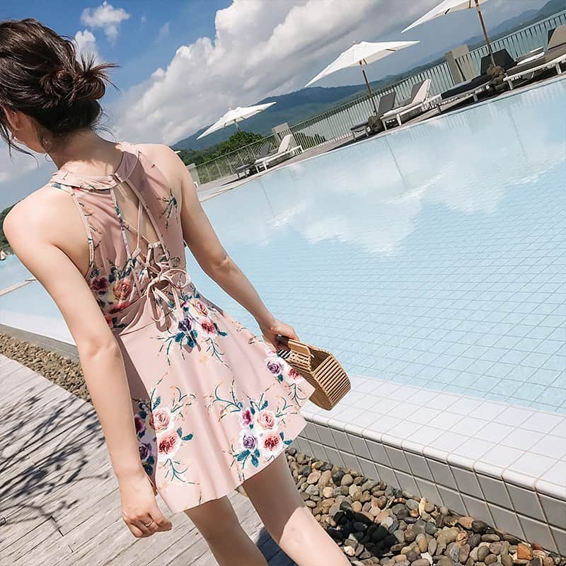 runningpiggy0522さんのインスタグラム写真 - (runningpiggy0522Instagram)「清楚でモテる 体型カバー 花柄水着 ワンピース水着 オールインワン ●送料無料【4280円】 ●商品番号【bbmizugi251】 ♥自己紹介のウェブでご購入頂けます♥ ・ ・ #オールインワン水着 #runningpiggy #ガーリー #プチプラ #ワンピース水着 #水着コーデ」7月30日 0時43分 - runningpiggy0522