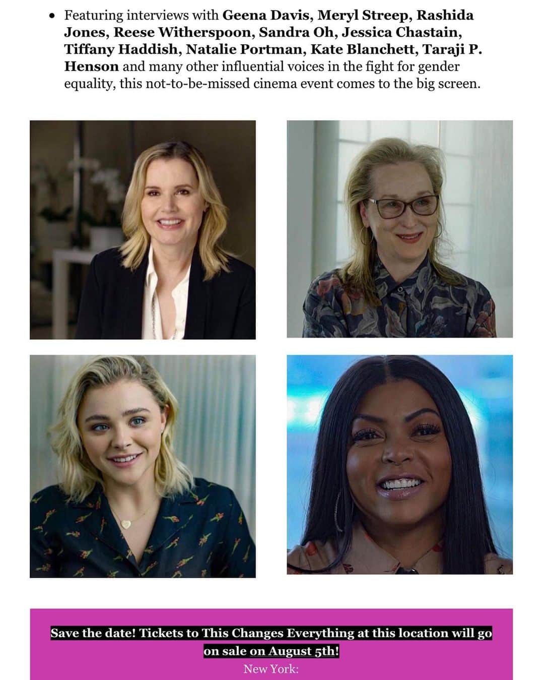 ブリアナ・エヴィガンのインスタグラム：「Tickets on sale August 5th, theatrical release LA AND NY AUGUST 9th I would not miss this if I were you! I’ve seen it twice and got even more out of it the second time. A doc on gender equality that MUST change everything at last. You will not be disappointed. Would love nothing more than to start a conversation and hear your thoughts after you’ve watched it! Let me know!」