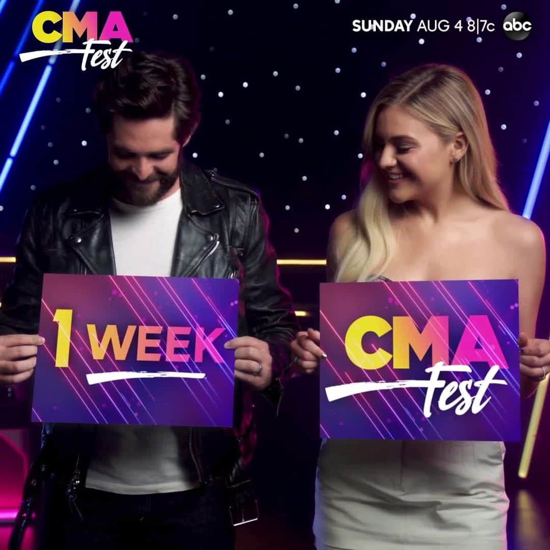 アメリカン・ブロードキャスティング・カンパニーのインスタグラム：「In less than one week, we're ready for the party of the summer! 🤠 Rock out with #CMAFest this Sunday at 8|7c!」