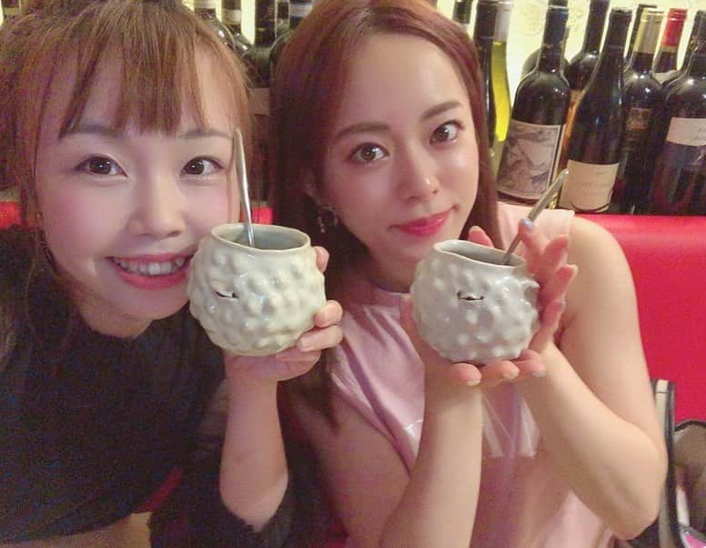 あやなんさんのインスタグラム写真 - (あやなんInstagram)「桃ちゃんりささんとディナーしました🍽🍷 りささんちっちゃいかぁいい💕 ももちゃんはひたすら綺麗で可愛くてふわふわおねぇさんです！！٩(ˊᗜˋ*)وすきー」7月30日 3時25分 - ayachan_0619