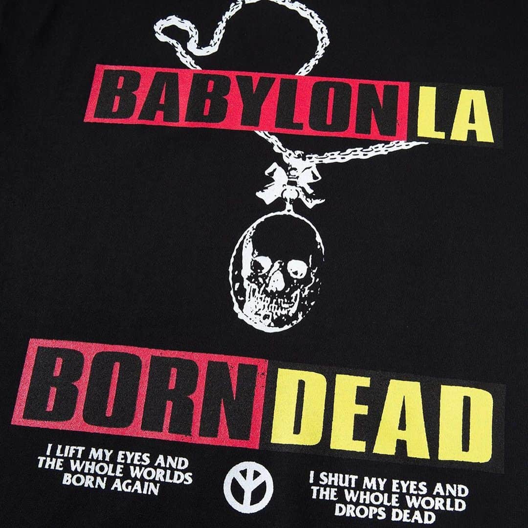 Babylon LAさんのインスタグラム写真 - (Babylon LAInstagram)「Born Dead Tee Available Now @ Babylon.la」7月30日 3時39分 - babylon.la