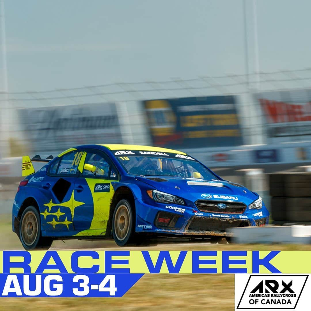 Subaru Rally Team USAさんのインスタグラム写真 - (Subaru Rally Team USAInstagram)「#RACEWEEK!! #ARX of Canada🇨🇦 @gp3r in #troisrivieres, here we come! Ticket info 👉 arxrallycross.com」7月30日 3時54分 - subarumotorsportsusa