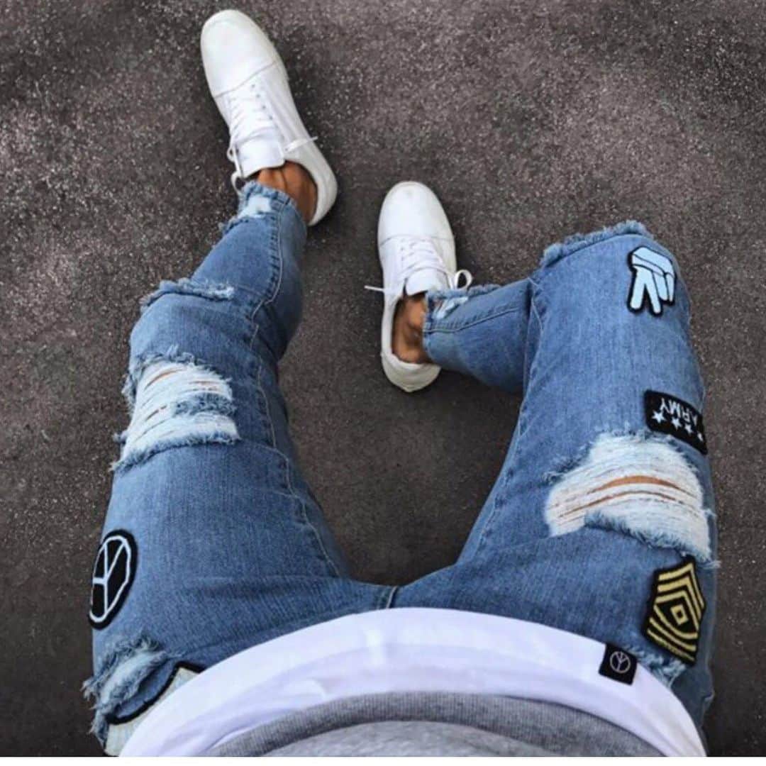 STYLE4GUYSのインスタグラム：「EGOIST MAX Ripped Jeans by @egoist__man__style ______________________________________________ 👑 www.egoistsales.com 👑 👑 www.egoistsales.com 👑_____________________________________________ Anvaliable 6 variants: Sky Blue, Blue, Beige, Gray, Dark Gray  ______________________________________________ BUY NOW ONLY $48,96 Collection ➡️ PANTS & JEANS  by @egoist__man__style ______________________________________________ ‼️YOUR DISCOUNT 10% OFF CODE 👉 INSTA10‼️ ______________________________________________ You may place your order at our website  www.egoistsales.com 👉👉👉 by @egoist__man__style by @egoist__man__style ______________________________________________ 🌍free shipping to all over world🌍」