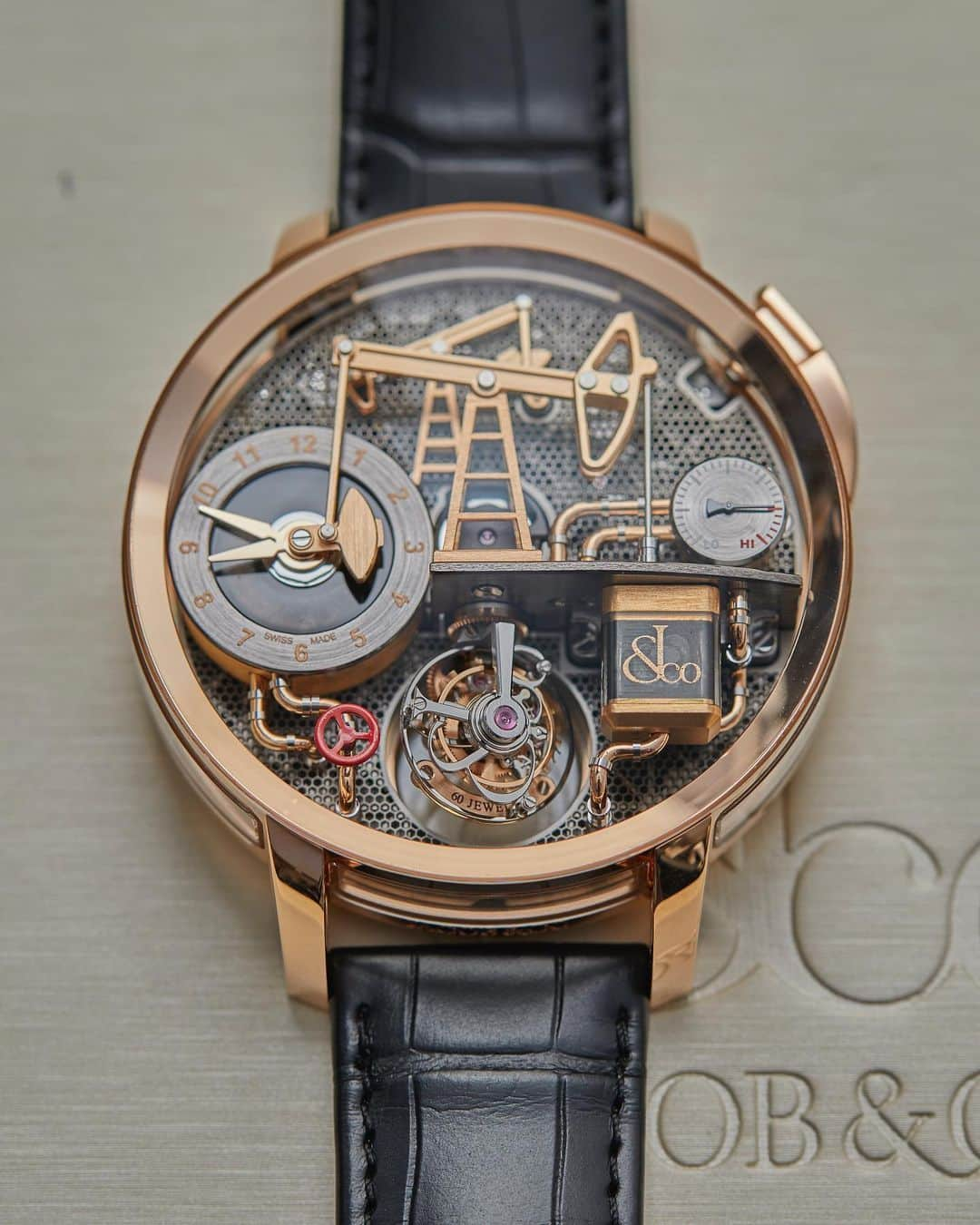 Daily Watchさんのインスタグラム写真 - (Daily WatchInstagram)「The @Jacobandco Oil Pump. So many unique details like the fully mechanical oil derrick complication, double-axis tourbillon and much more... 😱」7月30日 6時30分 - dailywatch