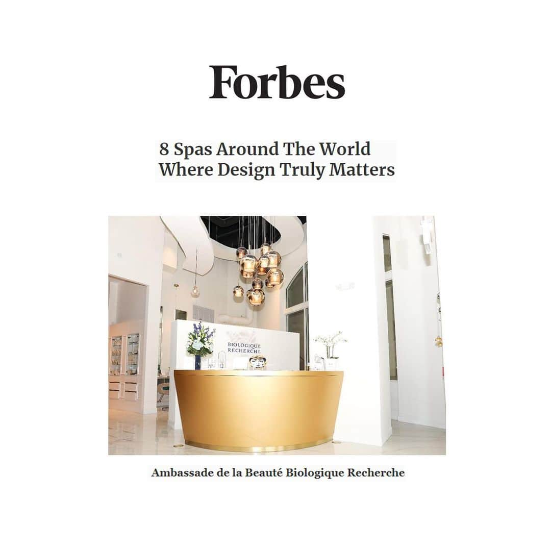 Biologique Recherche USAさんのインスタグラム写真 - (Biologique Recherche USAInstagram)「We are thrilled to see @biologique_recherche_wpb and @rescuespa featured in @forbes ! The article “8 Spas Around The World Where Design Truly Matters” is about worldwide beautiful addresses who “are using innovative lighting design, natural materials and custom furnishings”, in addition to providing a true skincare expertise.  Read the full article through link in bio! • • • #biologiquerecherche #passion #expert #beauty #skin #skincare #facecare #followyourskininstant #buildingbetterskin #skininstant #forbes #ambassadedelabeautewpb #rescuespa #beautifulspas #design #treatyourself #skinexperts」7月30日 6時40分 - biologique_recherche_usa